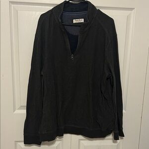 English Laundry Men's Black Zip-Up Sweater